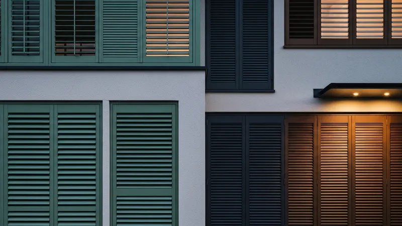 Couleurs et finitions des volets : tendances actuelles