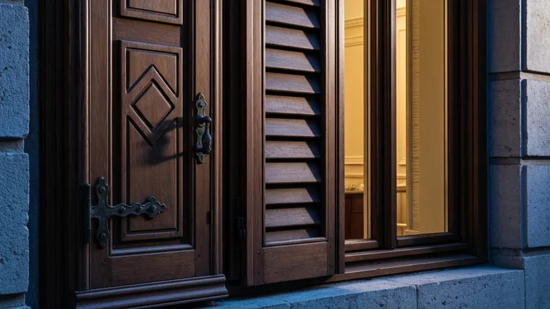 Volets comme éléments de décoration